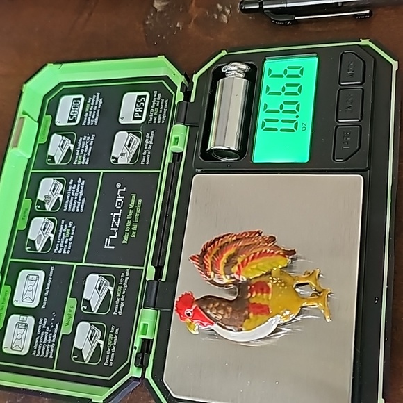 Rooster Brooch - Picture 10 of 14